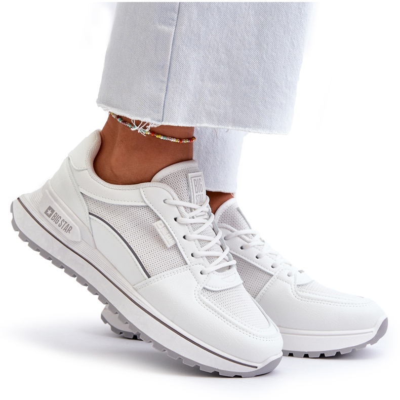 Baskets Big Star pour femmes NN274A089 Blanc blanche 5