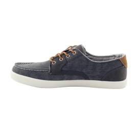 American Club Chaussures mocassins textiles pour hommes American 205081 gris 2 American Club Chaussures mocassins textiles pour hommes American 205081 gris 2