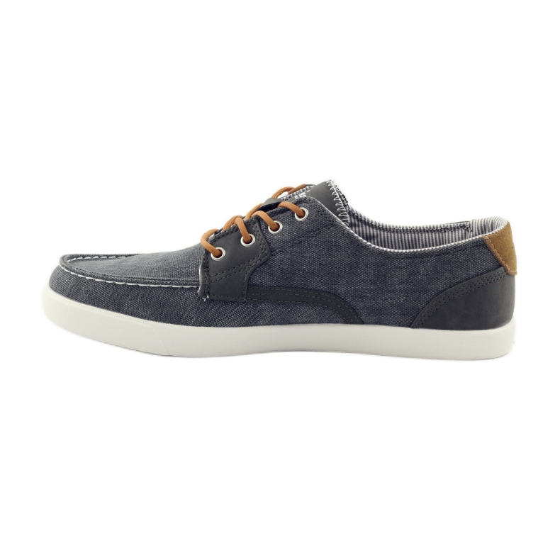 American Club Chaussures mocassins textiles pour hommes American 205081 gris 2 American Club Chaussures mocassins textiles pour hommes American 205081 gris 2