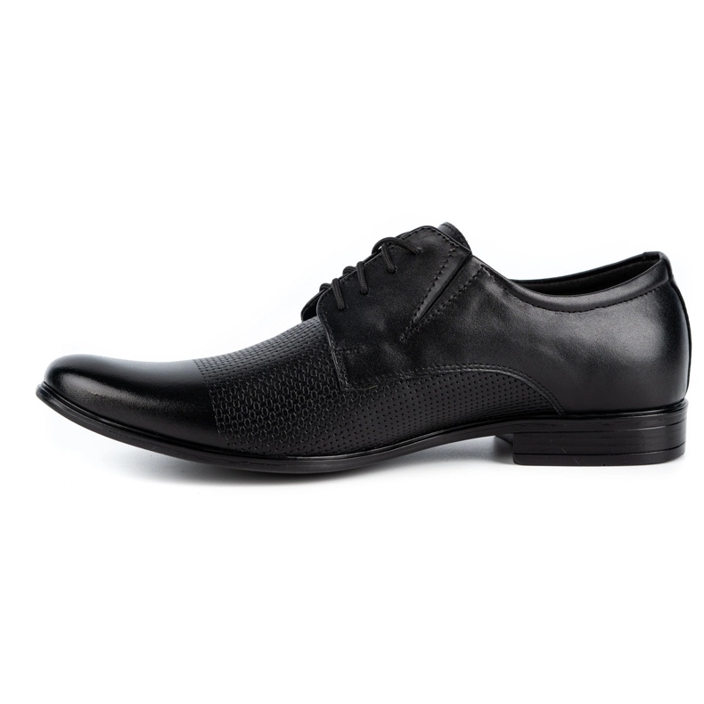 Olivier Chaussures élégantes en cuir pour hommes 302T3 noir 1