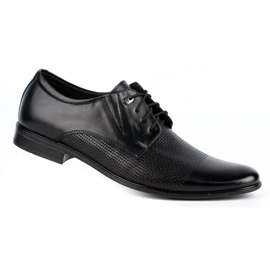 Olivier Chaussures élégantes en cuir pour hommes 302T3 noir 2