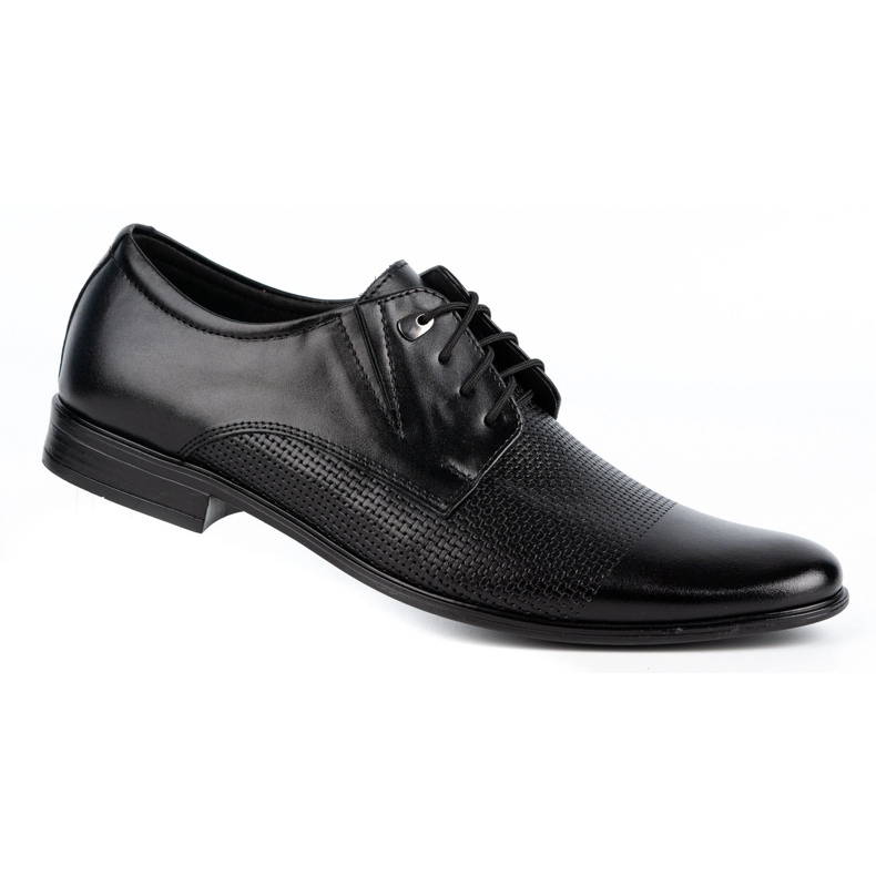 Olivier Chaussures élégantes en cuir pour hommes 302T3 noir 2