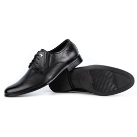Olivier Chaussures élégantes en cuir pour hommes 302T3 noir 3
