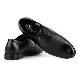 Olivier Chaussures élégantes en cuir pour hommes 302T3 noir 4