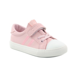 Baskets de sport Big Star 374038 roses blanche 1