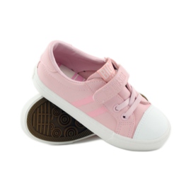Baskets de sport Big Star 374038 roses blanche 3