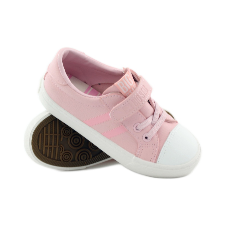 Baskets de sport Big Star 374038 roses blanche 3