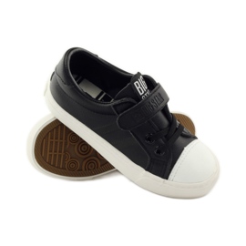 Big star 374039 baskets de sport noires le noir blanche 3