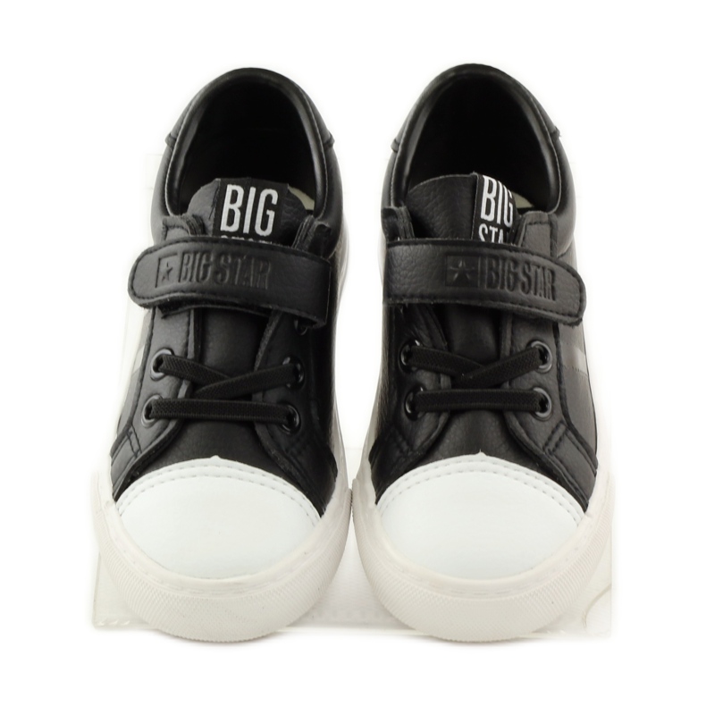 Big star 374039 baskets de sport noires blanc 4