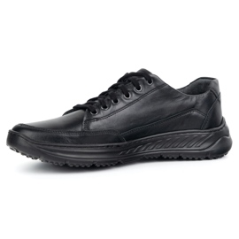 Olivier 928ma chaussures en cuir noir noir décontractées le noir 1
