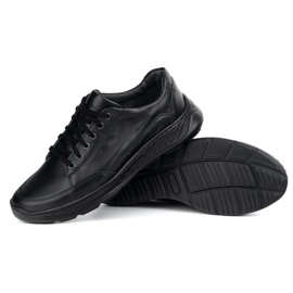 Olivier 928ma chaussures en cuir noir noir décontractées le noir 3