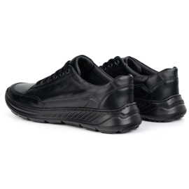 Olivier 928ma chaussures en cuir noir noir décontractées le noir 4