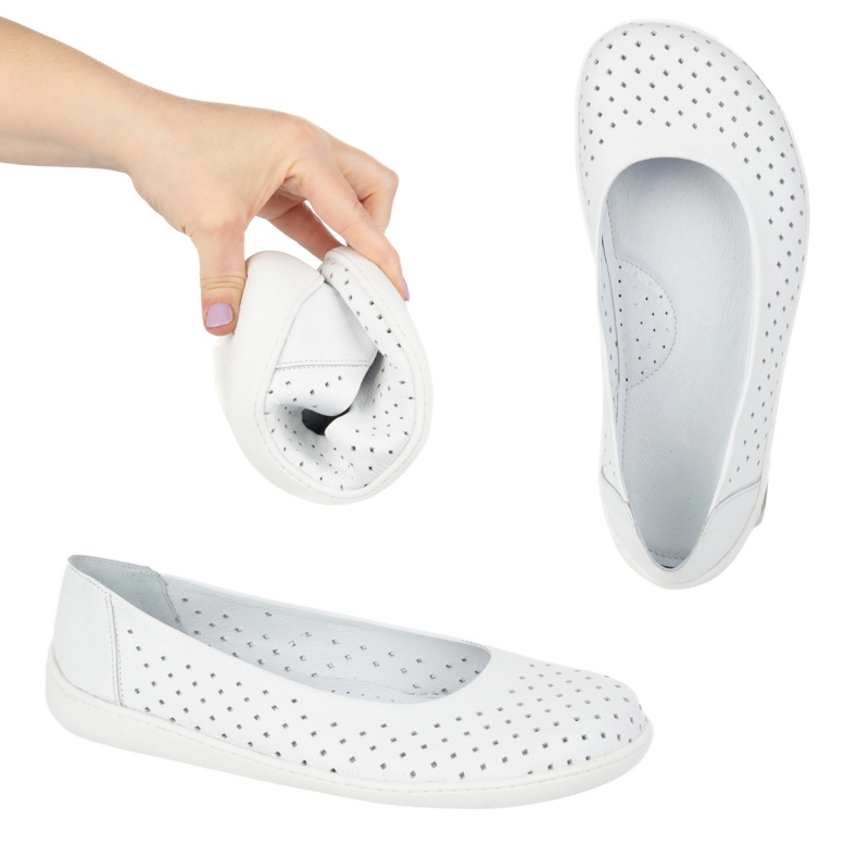 Olivier Slip minimaliste aux pieds nus des femmes -Un Openwork 1771pol White blanche 2