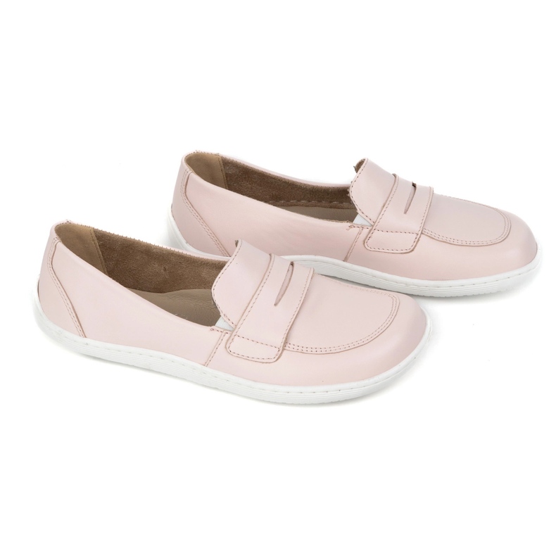 Olivier Barefoot Elegant Women's Minimalist Le cuir Modafers 1280 Powder Pink rose 2