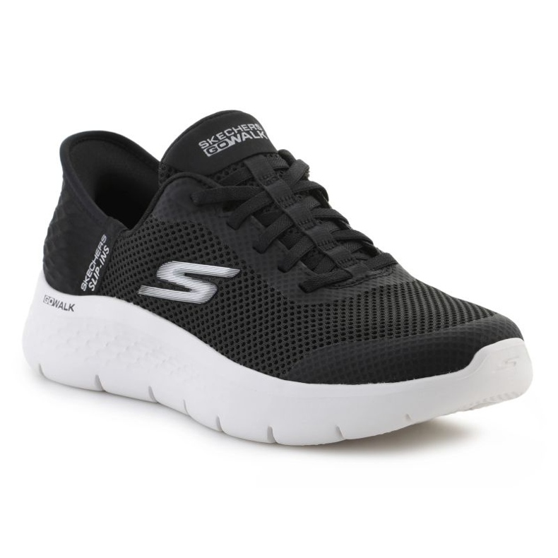 Skechers Slip-InsS: Go Walk Walk-Grand Entry 124836-BKW Chaussures le noir 1