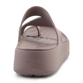 Talons Crocs Getaway Platform Plateforme Toe Loop 210834-0LF brun 5