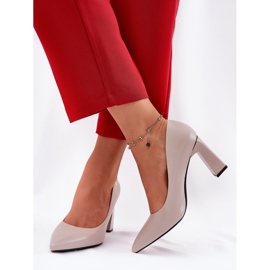 Pompes élégantes sur le Barb Vinceza 62221 gris 2