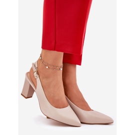 Pompes confortables sur le Sergio Leone SK162 Post beige 1 Pompes confortables sur le Sergio Leone SK162 Post beige 1