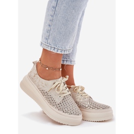 Chaussures ouvertes pour femmes sur l'Artiker 56C2108 Plateforme Beige-Gold 1 Chaussures ouvertes pour femmes sur l'Artiker 56C2108 Plateforme Beige-Gold 1