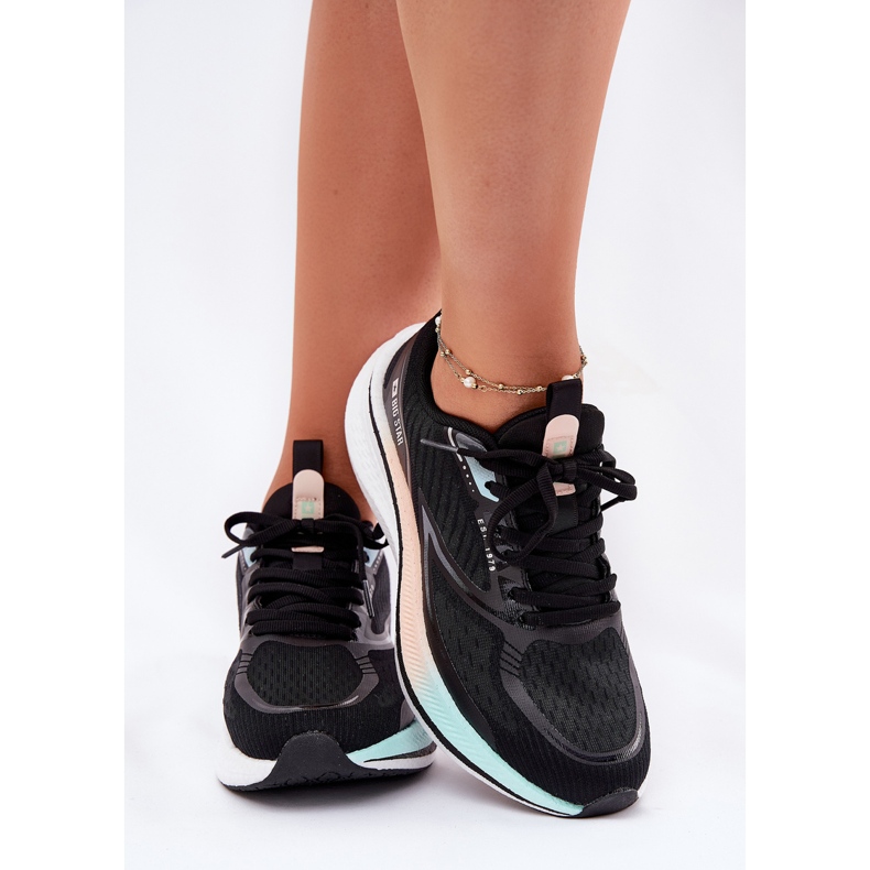 Chaussures de sport pour femmes Big Star RR274A160 Système de Polish Black noir 2