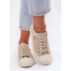 Sneakers matériels des femmes Big Star RR274767 beige 1