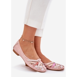 Ballerinas en cuir féminin Maciejka 01358-51 rose 1 Ballerinas en cuir féminin Maciejka 01358-51 rose 1