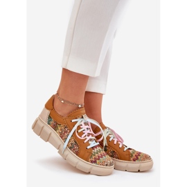 Chaussures en cuir pour femmes Maciejka 05850-29 Multicolor multicolore 1
