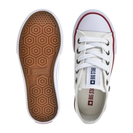 Sneakers textiles Big Star DD374160 blanc blanche 1