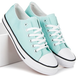 Baskets menthe vert 1