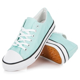 Baskets menthe vert 3