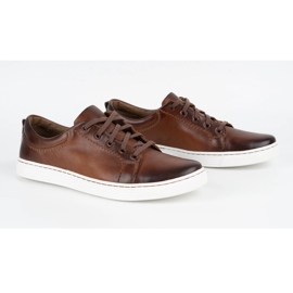 Olivier Chaussures décontractées en cuir pour hommes 946MA marron brun 2