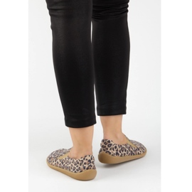 Olivier Femme aux pieds nus minimaliste Slid 1308pol Leopard brun 2