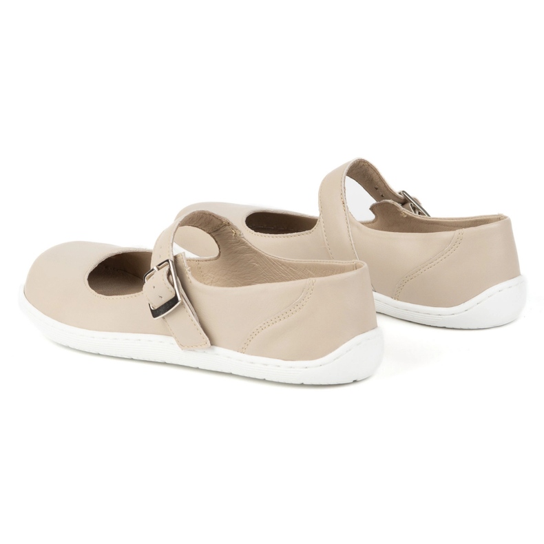 Barefoot Women's Ballerinas Olivier 1286 - Chaussures en cuir avec une boucle pour les stylisations quotidiennes et élégantes beige 2 Barefoot Women's Ballerinas Olivier 1286 - Chaussures en cuir avec une boucle pour les stylisations quotidiennes et élégantes beige 2