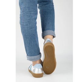 Sneakers en cuir féminin Olivier N1234S2 blanc 2