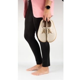 Olivier Sneakers minimalistes aux pieds nus pour femmes 1288pol beige 2