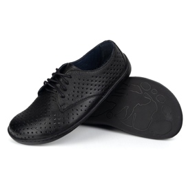 Olivier Sneakers OpenWork minimalistes des femmes le noir 4