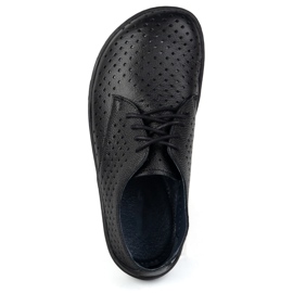 Olivier Sneakers OpenWork minimalistes des femmes le noir 6
