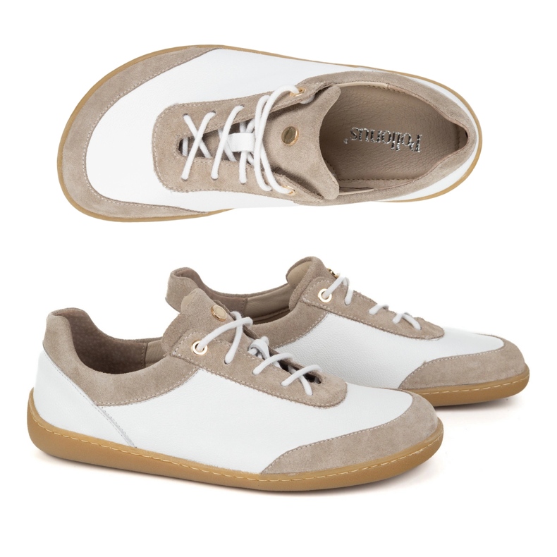 Olivier Femmes aux pieds nus baskets minimalistes 1769pol blanc 1