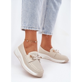 Chaussures en cuir en cuir naturel sur la plate-forme beige Artiker 56C2102 2 Chaussures en cuir en cuir naturel sur la plate-forme beige Artiker 56C2102 2