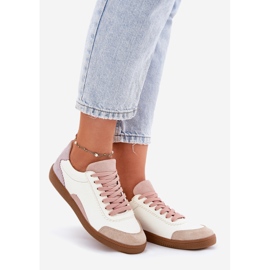 Sneakers en cuir féminin Zazoo N1220 blanc blanche 1