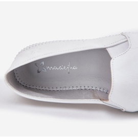 Ballerinas en cuir Maciejka T3512-11 White blanche 2 Ballerinas en cuir Maciejka T3512-11 White blanche 2