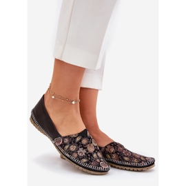 Ballerinas à motifs en cuir Maciejka T1929-71 Black noir 1