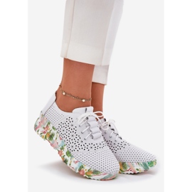 Chaussures pour femmes en cuir pour l'Artiker 56C1532 White blanc 1