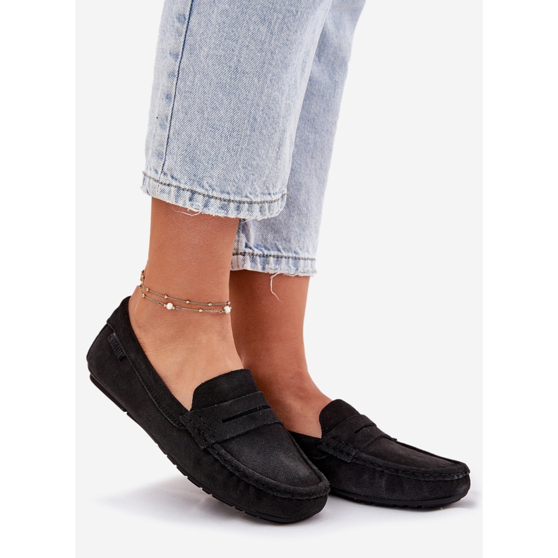 Mandis en daim féminin Big Star RR274948 Black le noir 1