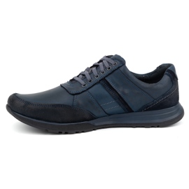 Antex Chaussures à lacets en cuir pour hommes Sport Style 310GT bleu 2