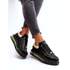 Sneakers Sports Le cuir féminin Goe NN2N4030 Black le noir 2 Sneakers Sports Le cuir féminin Goe NN2N4030 Black le noir 2