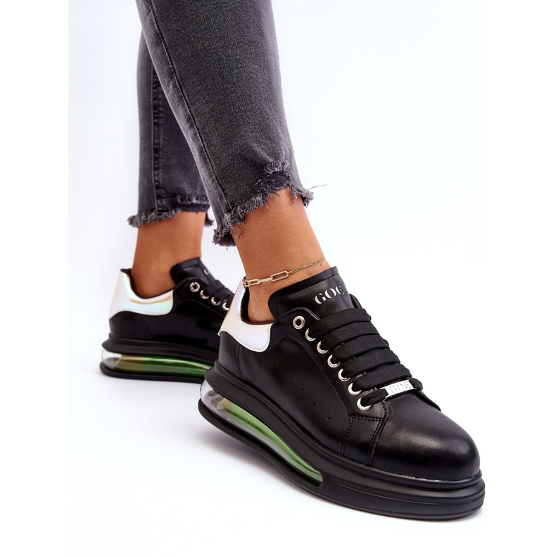 Sneakers Sports Le cuir féminin Goe NN2N4030 Black le noir 4 Sneakers Sports Le cuir féminin Goe NN2N4030 Black le noir 4