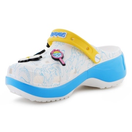 Crocs Smurfs Platform Faps Clog 210822-90H blanche 3