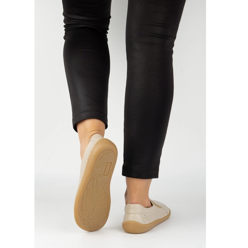 Olivier Femmes aux pieds nus Openwork minimaliste glissement 1308pol beige 1