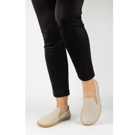 Olivier Femmes aux pieds nus Openwork minimaliste glissement 1308pol beige 2